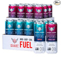 Angry Angel Ice Pop Blast &amp Tropical Natural Energy Drink - (24 count) Mixed Pack - Zero Sugar - CoQ10 - Important B Vitamins - 12 oz Cans