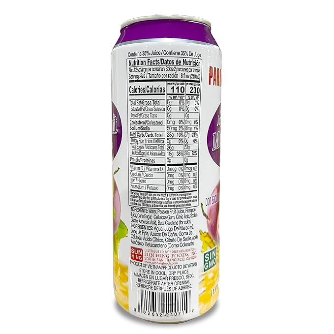 Parrot Brand Passion Fruit Juice Drink 16.4 fl. oz.（Pack of 12）
