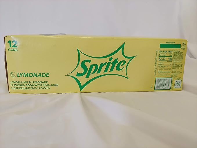 Sprite Lymonade Lemon Lime &amp Lemonade Soda Soft Drink 12 Fl Oz (Pack Of 12)