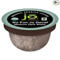 No Fun Jo Decaf: 36 Organic Compostable Pods for Keurig K-Cup Compatible Brewers Swiss Water Process Eco-Friendly Single Serve Coffee Medium/Dark Roast Fair Trade Chemical Free by Jo Coffee®