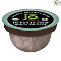 No Fun Jo Decaf: 72 Organic Compostable Pods for Keurig K-Cup Compatible Brewers Swiss Water Process Eco-Friendly Single Serve Coffee Medium/Dark Roast Fair Trade Chemical Free Jo Coffee®