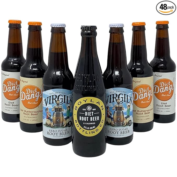 Ultimate Craft Soda Beverage Samplers - Mix Variety Case - Gourmet Sodas from All Around the Country - Choose Your Flavor - 12oz (Diet Root Beer - 48 Pack)