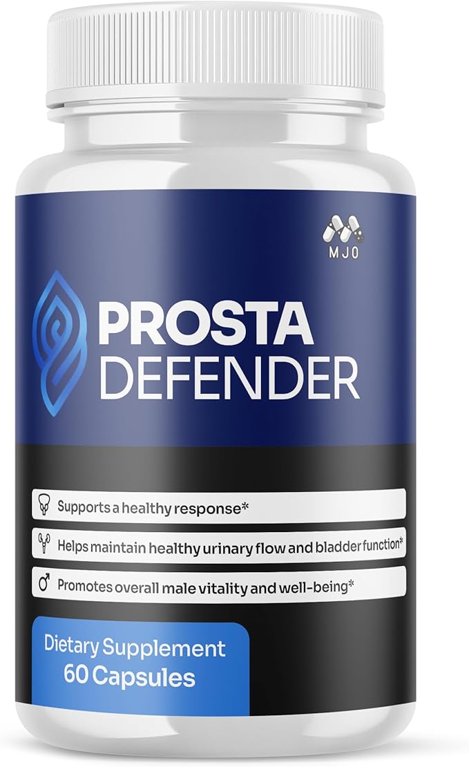 Prosta Defender Capsules Official Prostadefender Pills with All Natural Ingredients Advanced Overall Health and Wellness Supplement Natural Maximum Strength Healthy Vitamin Formula (60 Capsules)