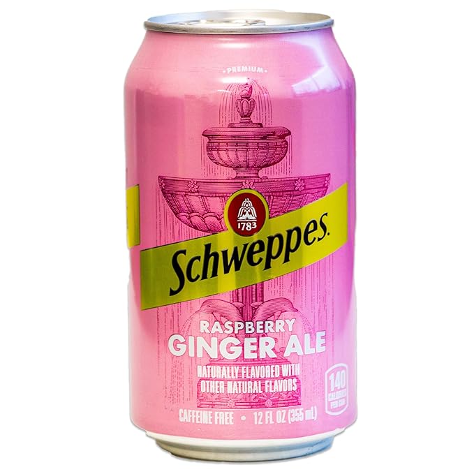 Schweppes Dry Grape Ginger Ale (12 12oz cans) - Dry Grape Ginger Ale (12 12oz cans) - Variety Pack - Refreshingly Delicious - 24 12oz Cans Total