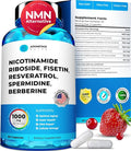 Liposomal Nicotinamide Riboside NR Supplement Resveratrol NAD : Nicotinamide 500mg w/Fisetin Resveratrol Powder Spermidine Berberine NAD Resveratrol Supplement 500 mg - 60 caps 1 Pack