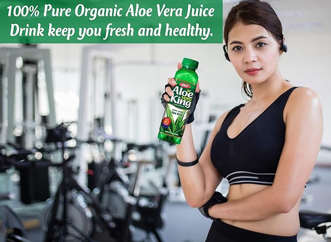 OKF Aloe Vera King Drink Original 16.9 Fluid Ounce (Pack of 12)
