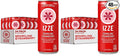 IZZE Sparkling Water Juice Beverage BlendStrawberryNo Sugar Added8.4 FL OZ(Pack of 48)
