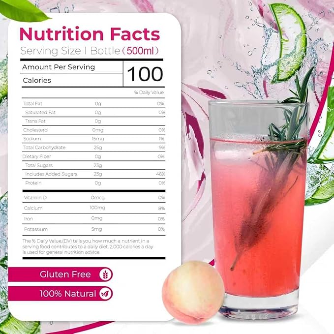 OKF Aloe Vera Drink Juice with Pure Aloe Pulp Variety 16.9 oz. (Peach Pack of 20) Plant Based Drink Korean drinks