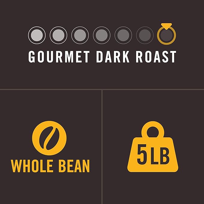 Kahwa Cuban Coffee Beans Cubano Dark Roast Espresso BlendWhole Bean Coffee 5 lb Bag
