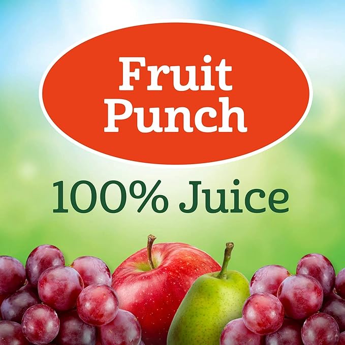 Juicy Juice Fruit Punch 100% Juice Four 64 Fl Ounce Bottles No Sugar Added Drink Vitamin C 4 Pack by ZIUU