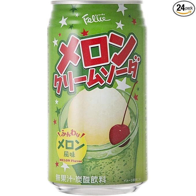 Felice melon cream soda 11.83 fl oz 24 packs