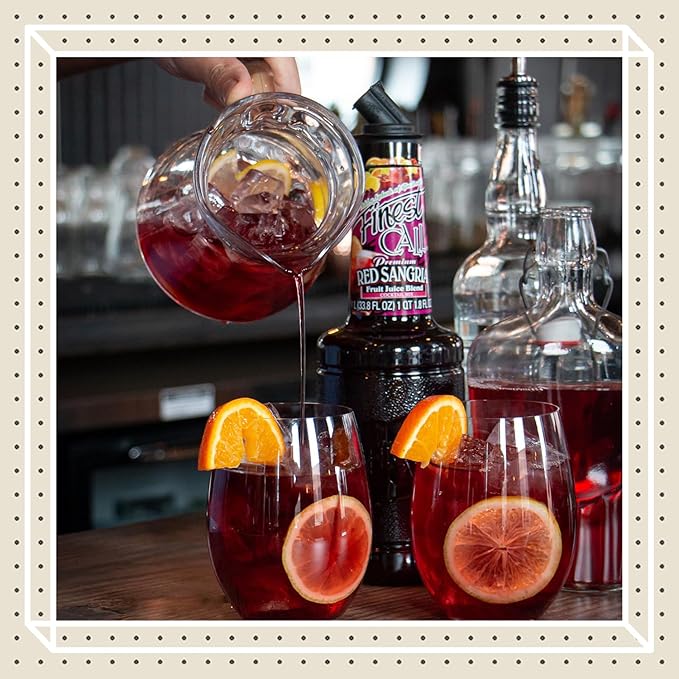 Finest Call Premium Red Sangria Drink Mix 1 Liter Bottle (33.8 Fl Oz) Pack of 3