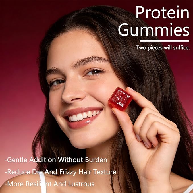 Protein Gummies for Women &amp Men 20g Protein per Serving Zero Sugar Vegan Supports Hair Skin Nails Health with Collagen Energy Boosting Supplement Mixed Berries Flavor 60 Gummies (1) (1)