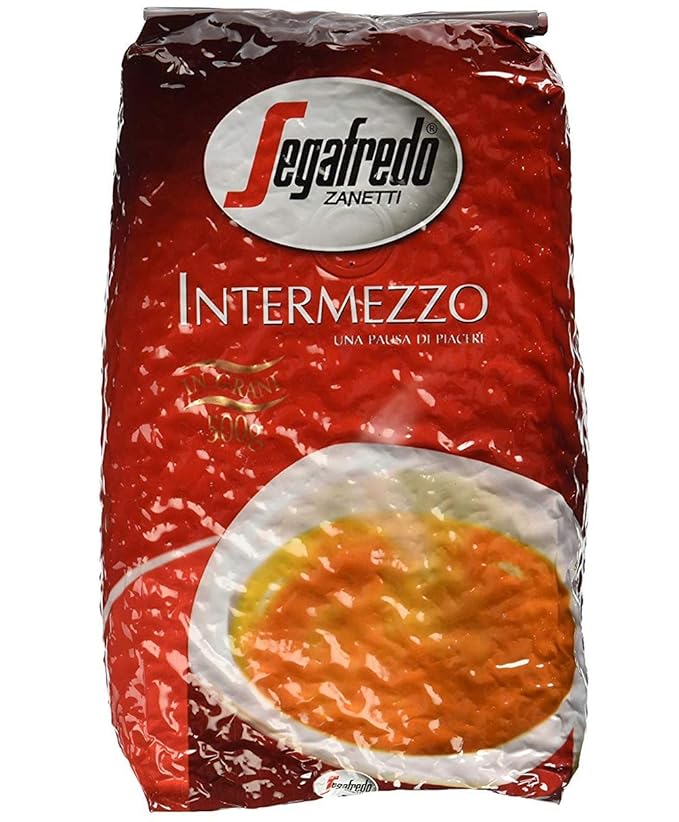 Segafredo Zanetti Intermezzo Whole Bean Coffee 17.6oz/500g Bag (Pack of 6)