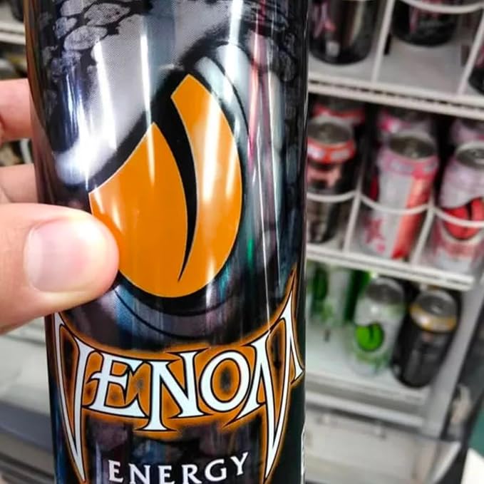 Venom Energy Drink Fruit Punch 0 Fat 160mg Caffeine 16 Fl Oz (Pack of 12) By LastFuel.