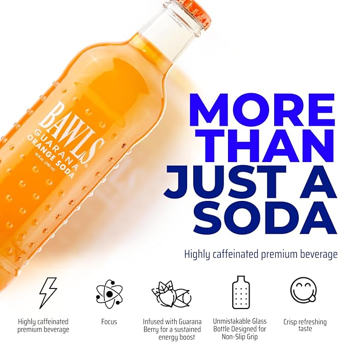 BAWLS Mandarin Orange 10oz 24 pack