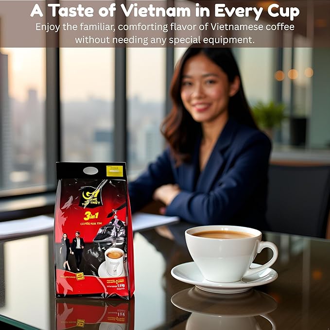 Trung Nguyen G7 3-in-1 Instant Premium Vietnamese Coffee 100 Servings Sticks x16g Beverage Vietnam Origin (1 Pack)
