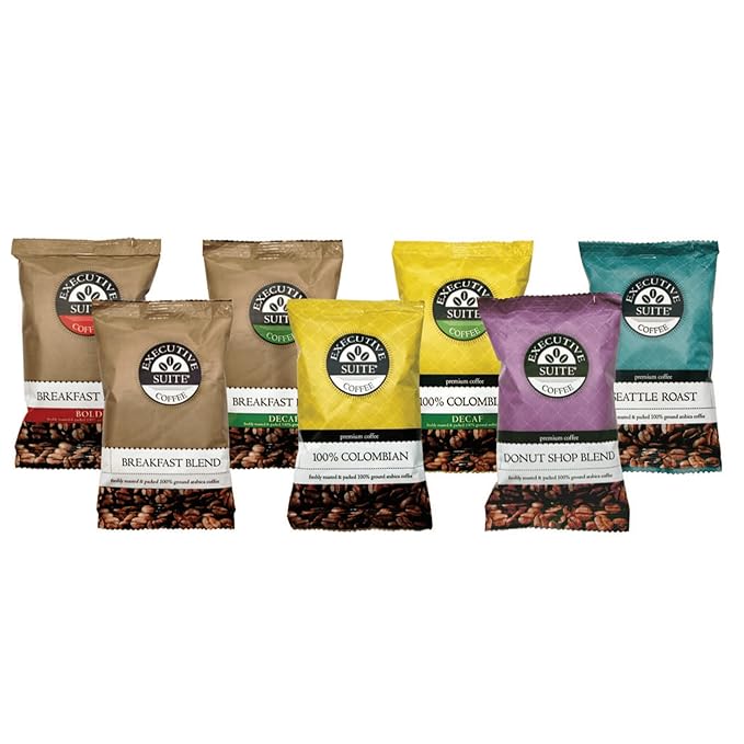 Executive Suite® Breakfast Blend Medium Roast Coffee Packets 1.5 Oz Box Of 42