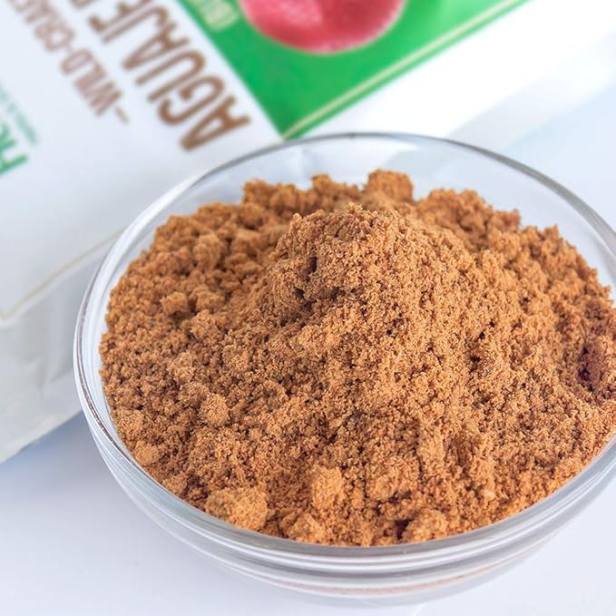 HerbaZest Aguaje Powder – 16 Ounce (1 Full LB) – Vegan &amp Gluten Free – Wild Crafted &amp 100% Pure – Perfect for Smoothies Baked &amp Non-Baked Goods Yogurt &amp Cereal Ice Cream &amp More