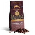 KONA EARTH 100% Kona Coffee Classic Medium Roast Whole Bean (8oz) Farm-Direct Authentic Hawaiian Kona Coffee beans from Hawaii’s Big Island Micro-Batch-Roasted