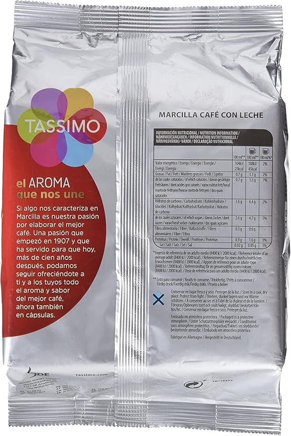 Tassimo Marcilla Café con Leche - 16 Discs