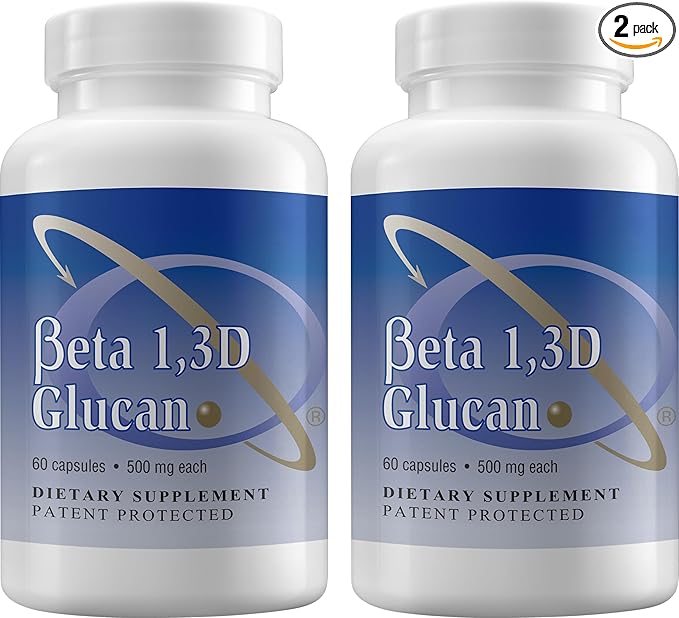Transfer Point Immune Support Supplement Highly Purified Beta 13D Glucan (Pack of 2-500 mg b-glucan Fiber per Capsule)