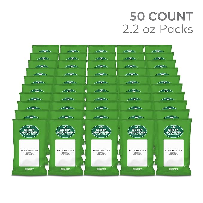 Green Mountain Coffee Roasters Nantucket Blend Keurig Fractional Packs 50 Count 2.2 oz