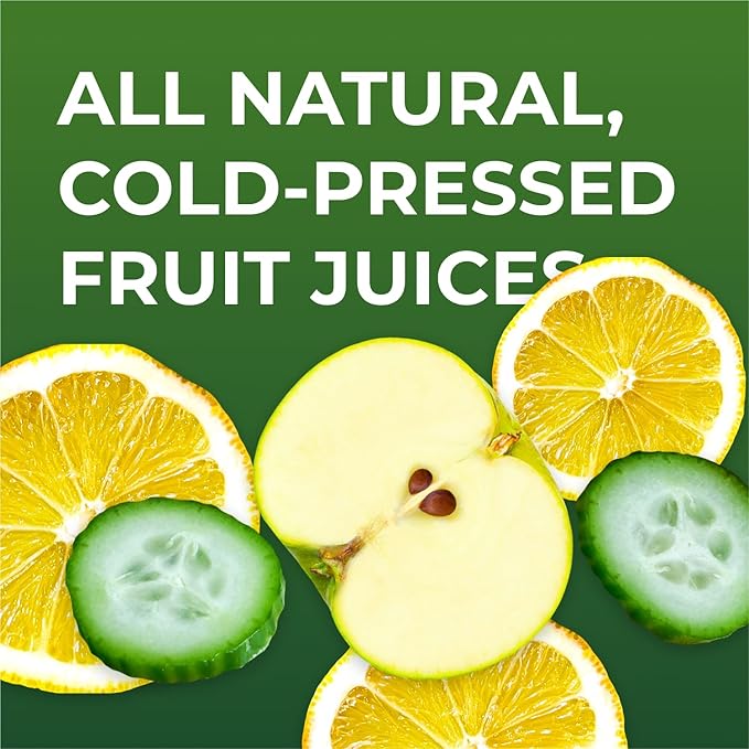 IOS Love Organic Juice - USDA Organic Certified - Cold Pressed No Added Sugar No Water No Artificial Colors No Preservatives No Flavors Added No Gluten - 33.8 Fl Oz (Green Pack of 2)