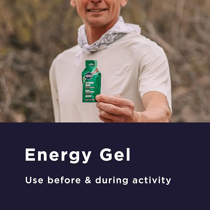 GU Energy Original Sports Nutrition Energy Gel Caramel Macchiato 24 Count Box
