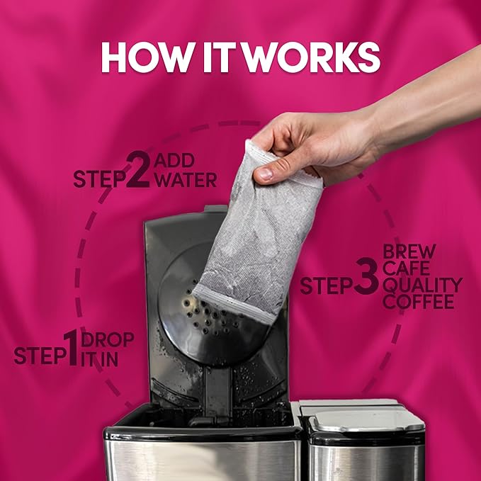 Ground Flavored Coffee In Filter Packs | Medium Roast Low Acid Mold Free Pouches | Sampler Packets | Sweet Cream Jamaican Me Crazy Gourmet Powder Bags for 10-12 Cup Drip Maker | Highest Rated Individu