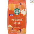 Starbucks Flavored Ground Coffee Pumpkin Spice Flavored Coffee Limited Edition Seasonal Ground Coffee Warm &amp Balanced Notes 17-Ounce Bag (Pack of 2)