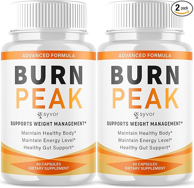 (2 Pack) Burn Peak Capsules Official Burnpeak Pink Salt Pills with All Natural Ingredients Advanced BurnPeak Health Supplement with Premium Vitamins for Active Lifestyle Support (120 Capsules)