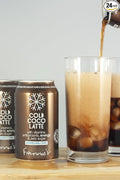 KauffmanTreats Frannie Sparkling Beverage- Zero Calories &amp Sugar Aspertame Free: 24-Ct Case 12 Oz. Cans (Cold Coco Latte)