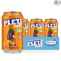 PLEZi FiZZ Orange Mango Sparkling Juice - Healthy Soda Alternative with Real Fruit Juice No Added Sugar - Low Sugar Sparkling Drink - Good Source of Fiber 12 Fl Oz (12 Pack)
