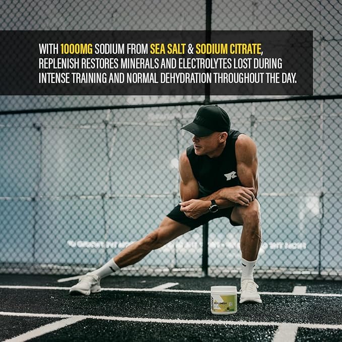 RAW Replenish Packets Premium Electrolytes Powder Recovery Formula Lemon Lime (20 Stick Packs) - Flavored Electrolyte Drink Mix for Hydration Replenishment Endurance &amp Performance Workouts