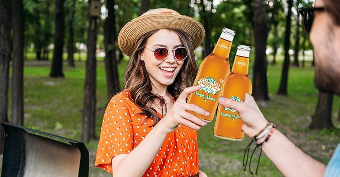 Diet Stewart's Orange 'n Cream Soda 12 fl oz (24 Glass Bottles)