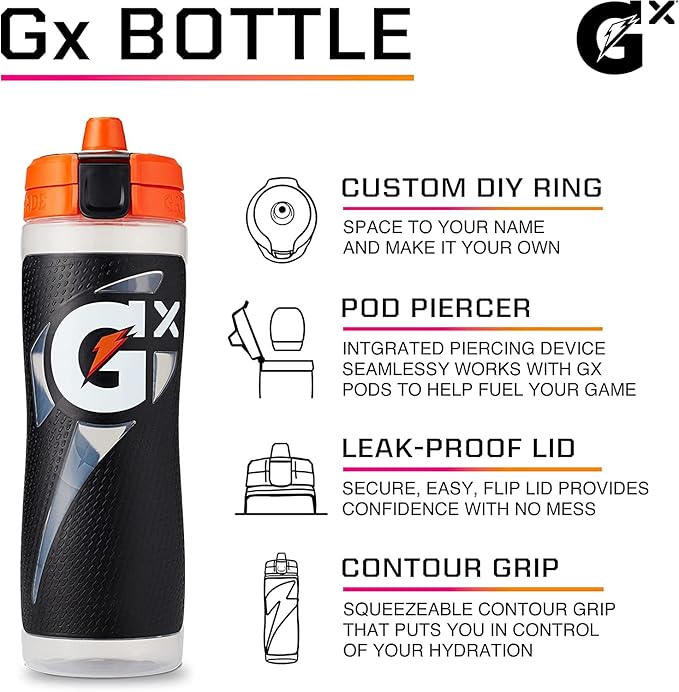 Gatorade GxMarble White30 Oz(Pack of 6)