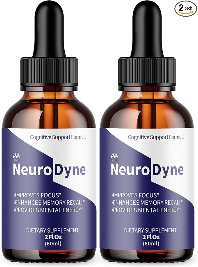 (2 Pack) Neurodyne Drops Official Neuro Dyne Liquid Drops with All Natural Ingredients Advanced Neurodyne Joint Health &amp Nerve Support Supplement with Premium Vitamins for Women &amp Men (60 Se