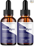 (2 Pack) Neurodyne Drops Official Neuro Dyne Liquid Drops with All Natural Ingredients Advanced Neurodyne Joint Health &amp Nerve Support Supplement with Premium Vitamins for Women &amp Men (60 Se