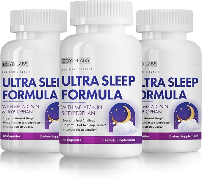 Ultra Sleep Formula with Melatonin and L-Tryptophan - 60 Count (3)