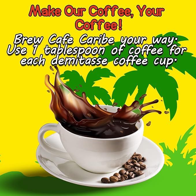 CAFE CARIBE 100% Espresso Coffee Brick Dark Roast Ground Coffee 10 Oz. (Pack of 12)