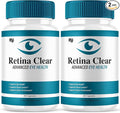 (2 Pack) Retina Clear Advanced Eye Health Supplement Retina Clear Max Strength Overall Vision &amp Wellness Supplement RetinaClear Advanced Vision Support and Eye Health Formula Pills (120 Capsules