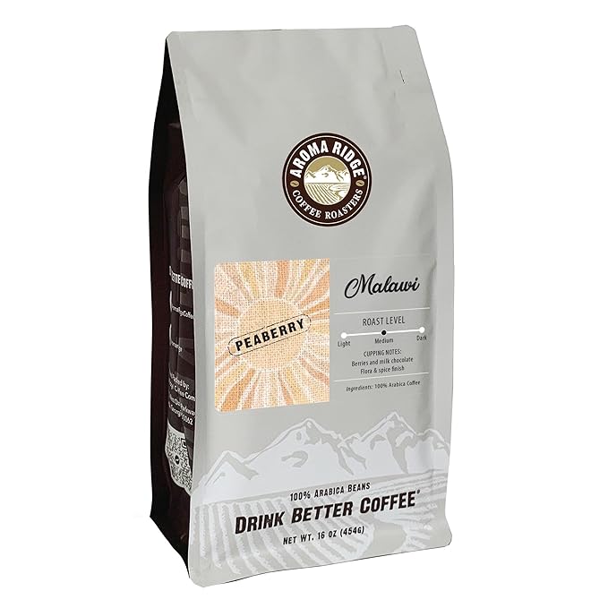 Aroma RidgeMalawi Mapanga Peaberry Coffee 16 ounce WholeBean