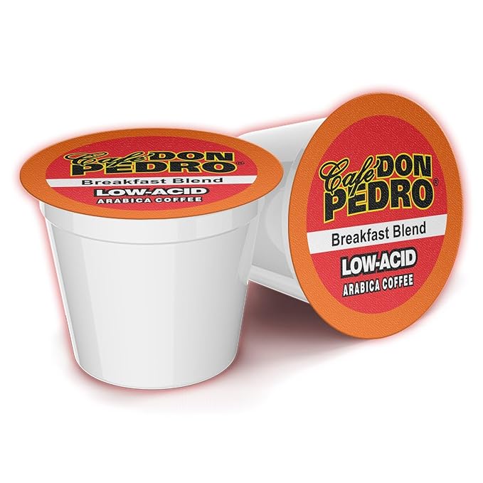 Cafe Don Pedro Assortment Pack Low Acid Coffee Pods - Compatible With Keurig K-cup Coffee Maker - Try 6 Different Coffees - 12 Cups Each 72 count