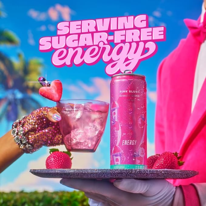 New Alani Energy Drinks Lime Slush Pink Slush Hawaian Shaved ice Variety Pack Sugar-Free Low-Calorie Energy Boost Drink 12 fl oz (Pack of 6) Repackaged By * Shadow Hunter*