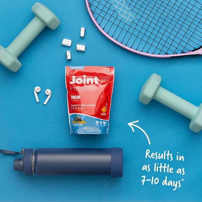 Redd Remedies Joint Health Original Helps Strengthen Connective Tissue and Cartilage Black Cherry Flavor 30 Soft Chews