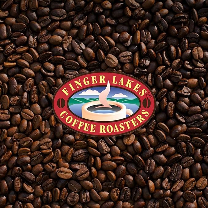 Finger Lakes Coffee Roasters Flavored Ground Coffee – (12 oz Bags) – Medium Dark or Light Roast – Small-Batch Artisan Blends Since 1996 – Freshly Roasted Gourmet Coffee (6 Bags Rainforest)