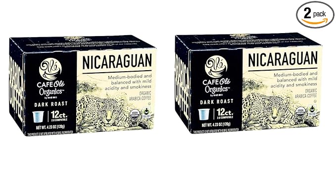 Cafe Ole HEB Single Serve Coffee Pods 12 count - 2 boxes (Nicaraguan)