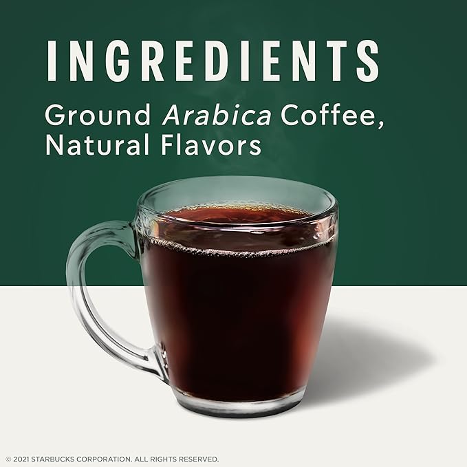 Starbucks Ground CoffeeFlavored Hot or Iced CoffeeMaple Pecan17 oz (Pack of 2)