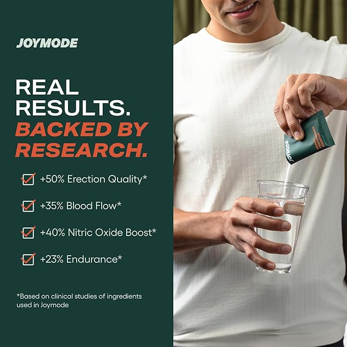 JOYMODE Performance Booster w/Arginine Nitrate L-Citrulline Vitamin C and Ginseng - 10 Servings - Supports Nitric Oxide Blood Flow and Erection Quality
